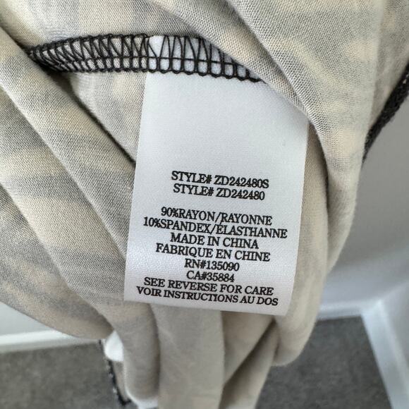 Z Supply Black and Cream Sleeveless Palm Print Sundress size M - Picture 7 of 9